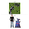 Beetlejuice&amp;#8482; Backdrop &amp; Tombstone Stand-Up Decorating Kit - 2 Pc. Image 1