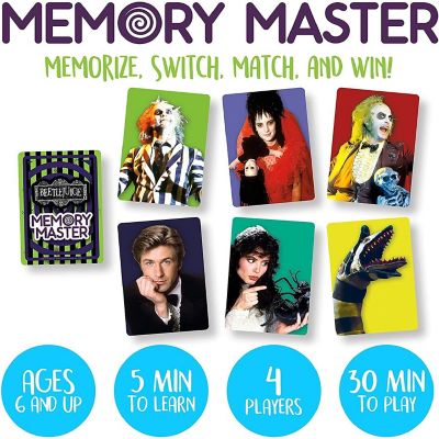 Beetlejuice Memory Master Game  4 Players Image 1