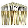 Beginner Paint Brushes, Preschool Brush Set, 6" to 8" long, 24 Brushes Per Pack, 2 Packs Image 1