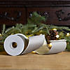 Beige 4" X 10 Yds. Ribbon Wired Polyester Image 2
