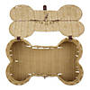 Beige Bone Shape Toy Basket Medium 21X13X8 Image 2