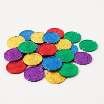 Beistle - 1&amp;#189;" - Multicolor - Plastic Coins! Image 2
