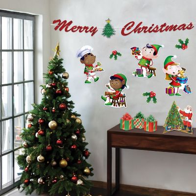 Beistle - 10&amp;#189;"-15&amp;#188;" Elves Cutouts - 12 Pack Image 1