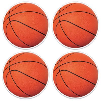 Beistle - 13" Plastic Basketball Placemats - 12 Pack Image 1