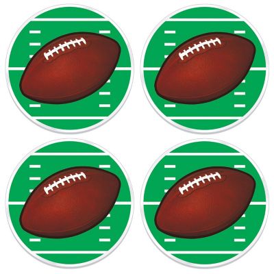 Beistle - 13" Plastic Football Placemats - 12 Pack Image 1