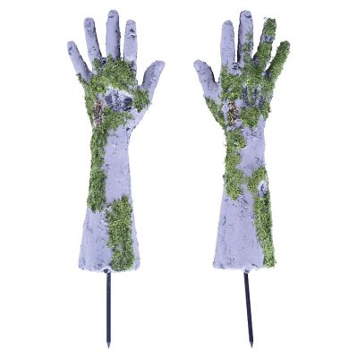 Beistle - 16" - Purple - Plastic Zombie Hand Yard Stakes! Image 1