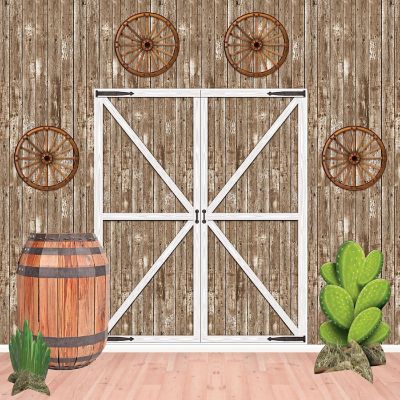 Beistle - 18&amp;#189;" Wagon Wheel Cutouts - 12 Pack Image 1