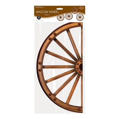 Beistle - 18&amp;#189;" Wagon Wheel Cutouts - 12 Pack Image 2