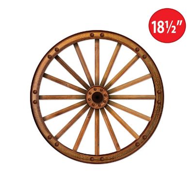 Beistle - 18&amp;#189;" Wagon Wheel Cutouts - 12 Pack Image 3
