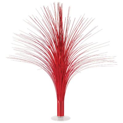 Beistle - 19" - Red - Metallic Spray Centerpiece Plastic! Image 1