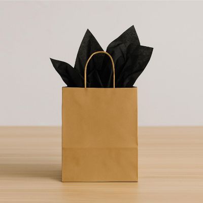 Beistle - 20" x 20" - Black - Versatile Tissue Paper Sheets - 12 Pieces Image 1