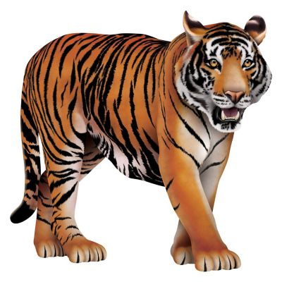 Beistle - 24&amp;#189;" x 24&amp;#190;" Jointed Tiger - 12 Pack Image 1