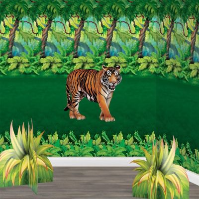 Beistle - 24&amp;#189;" x 24&amp;#190;" Jointed Tiger - 12 Pack Image 1