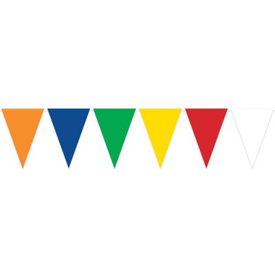 Beistle - 28" x 25' Multi-Color Oversized Pennant Banner - 12 Pack Image 1