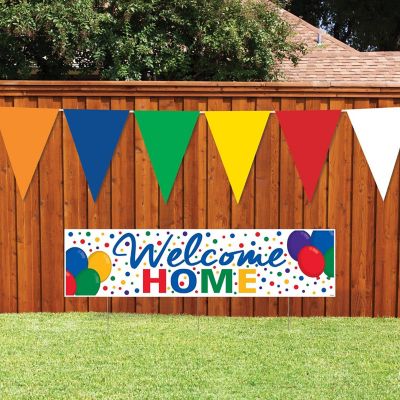 Beistle - 28" x 25' Multi-Color Oversized Pennant Banner - 12 Pack Image 1