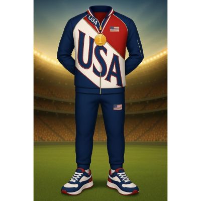 Beistle - 3' 11&amp;#189;&quot; x 28&quot; - Multicolor - Int'l Sports Boy Athlt Pht Prop Std-Up! Image 1