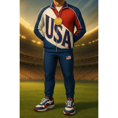 Beistle - 3' 11&amp;#189;&quot; x 28&quot; - Multicolor - Int'l Sports Boy Athlt Pht Prop Std-Up! Image 2