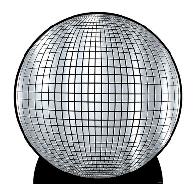 Beistle - 3' 3&amp;#190;" x 3' 3" Disco Ball Stand-Up - 4 Pack Image 1