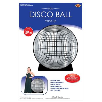 Beistle - 3' 3&amp;#190;" x 3' 3" Disco Ball Stand-Up - 4 Pack Image 1
