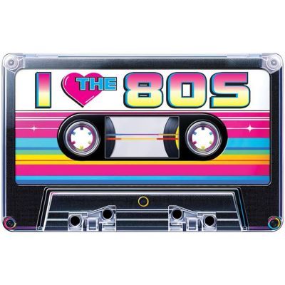 Beistle - 35&amp;#190;" x 4' 8&amp;#189;" 80's Cassette Stand-Up - 4 Pack Image 1