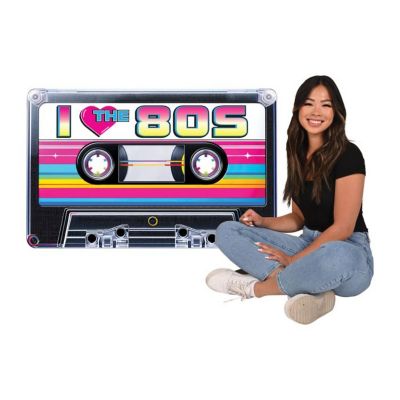 Beistle - 35&amp;#190;" x 4' 8&amp;#189;" 80's Cassette Stand-Up - 4 Pack Image 1