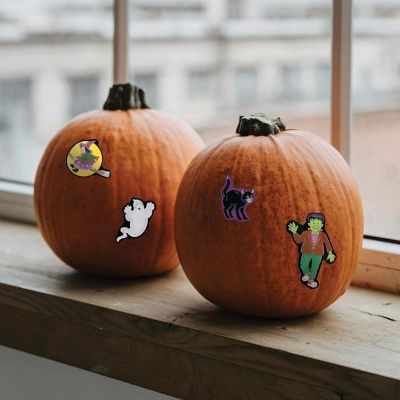 Beistle - 4&amp;#190;" x 7&amp;#189;" Halloween Character Stickers - 12 Pack Image 1