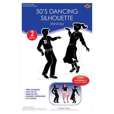 Beistle - 50's Dancing Silhouette Stand-Ups - 4 Pack Image 1