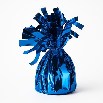 Beistle - 6 Oz - Blue - Metallic Wrapped Balloon Weight! Image 1
