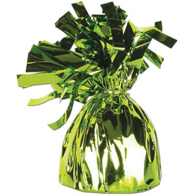 Beistle - 6 Oz - Green - Metallic Wrapped Balloon Weight lt! Image 1