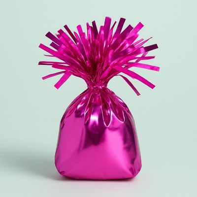Beistle - 6 Oz - Pink - Metallic Wrapped Balloon Weight! Image 2