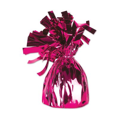 Beistle - 6 Oz - Pink - Metallic Wrapped Balloon! Image 1