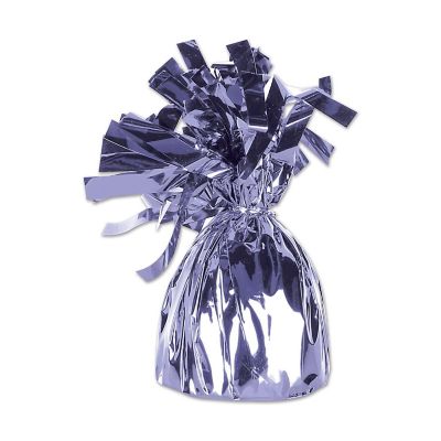 Beistle - 6 Oz - Purple - Metallic Wrapped Balloon! Image 1