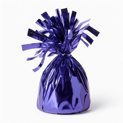 Beistle - 6 Oz - Purple - Metallic Wrapped Balloon! Image 1