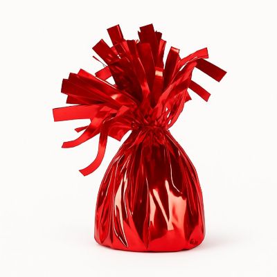 Beistle - 6 Oz - Red - Metallic Wrapped Balloon! Image 1