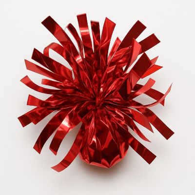 Beistle - 6 Oz - Red - Metallic Wrapped Balloon! Image 2