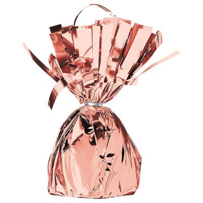 Beistle - 6 Oz - Rose Gold - Metallic Wrapped Balloon! Image 1