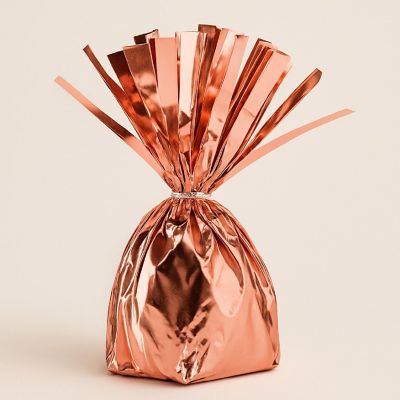Beistle - 6 Oz - Rose Gold - Metallic Wrapped Balloon! Image 1