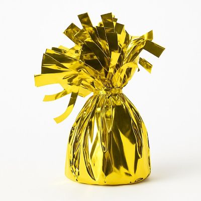 Beistle - 6 Oz - Yellow - Metallic Wrapped Balloon Plastic! Image 1