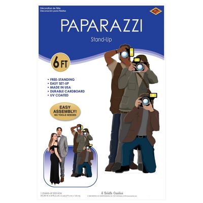 Beistle - 6' x 31&amp;#188;" Paparazzi Stand-Up - 4 Pack Image 1