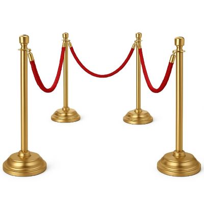 Beistle - 9'-30' - Brown - Rope Stanchion Set 3-Ropes! Image 1
