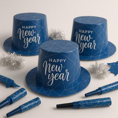 Beistle - Blue - Midnight Blue New Year Assortment for 50! Image 1
