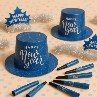 Beistle - Blue - Midnight Blue New Year Assortment for 50! Image 2