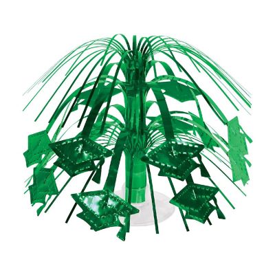 Beistle - Green Grad Cap Mini Cascade Centerpiece - 12 Pack Image 1