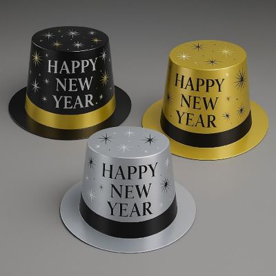 Beistle - Multicolor - New Year Hi-Hats! Image 1