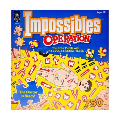 BePuzzled Impossibles Puzzle - Hasbro Operation: 750 Pcs Image 1