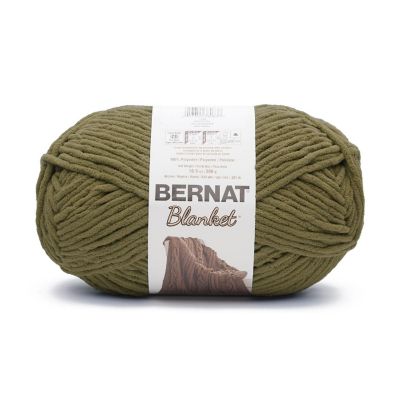 Bernat Blanket Big Ball Yarn 2/Pack-Olive Image 1