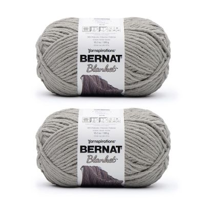 Bernat Blanket Big Ball Yarn 2/Pack-Pale Gray Image 1