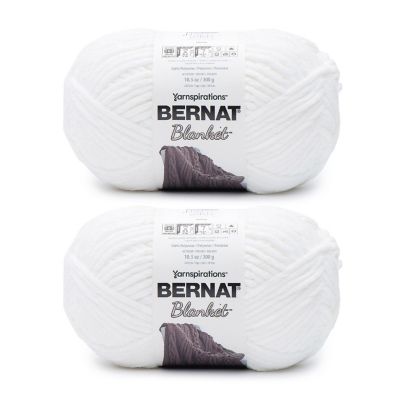 Bernat Blanket Big Ball Yarn 2/Pack-White Image 1