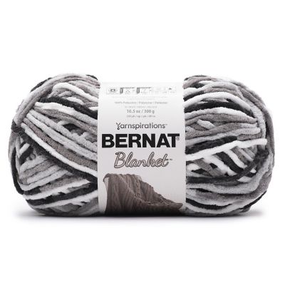 Bernat Blanket Big Ball Yarn-Gray Storm Image 1