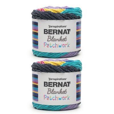 Bernat Blanket Patchwork Yarn-90S Vibe Image 1